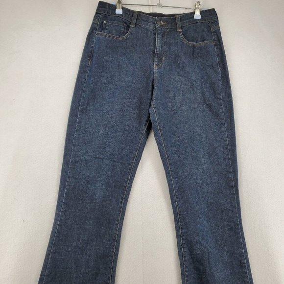 Lee Jeans Women's Sinfully Soft Cotton Blend Boot Cut Dark Wash Blue Size 30/32 - Picture 4 of 10